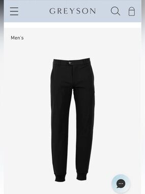 NWT Greyson Montauk Performance Jogger Black size 34